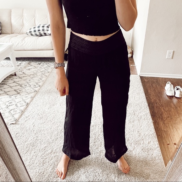 by & by Pants - By & By Black Pants High Waisted Size Small Sheer